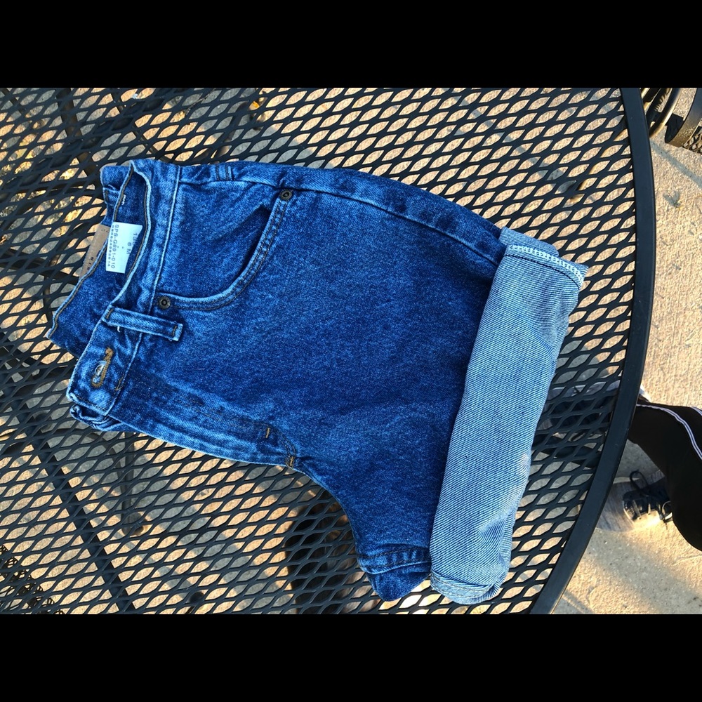 HIGH WAIST VINTAGE RIDER JEAN SHORTS